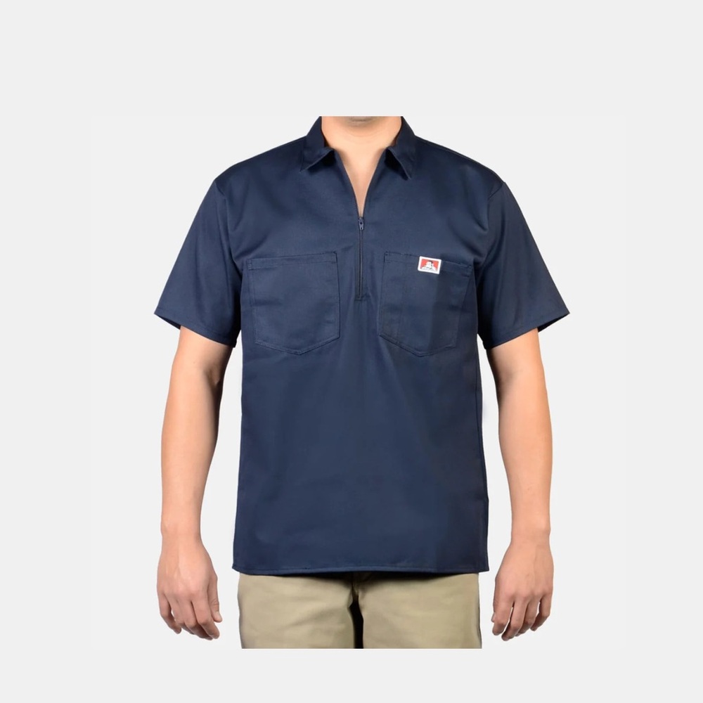 Original Ben Davis 1/2 zip short sleeve shirt